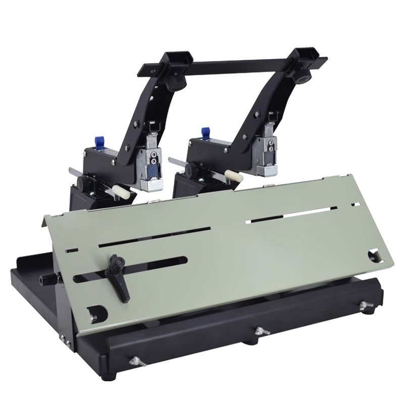 Stapler Heavy Duty - Zszywacz biurkowy dwugłowicowy, ręczny, płaski/kołnierzowy, do