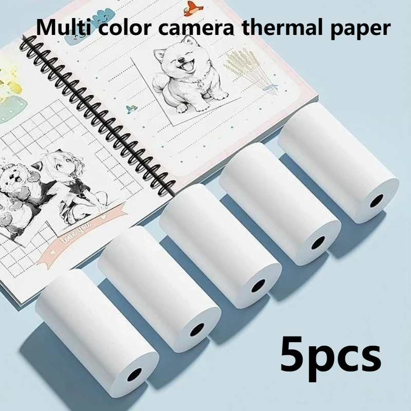 Printer Paper - 5 rolek termicznych naklejek samoprzylepnych papier