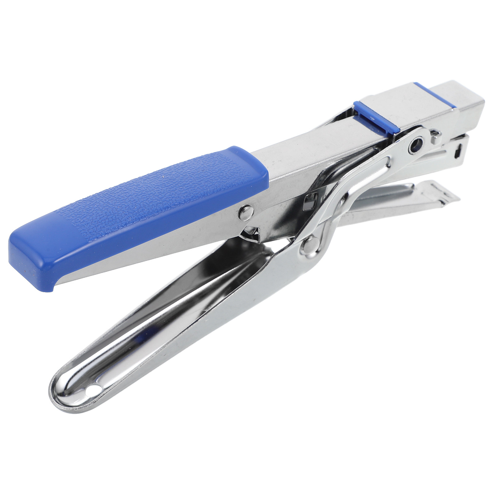 Stapler Heavy Duty - Stapler w kształcie szczypiec, niebieski, wytrzymały,