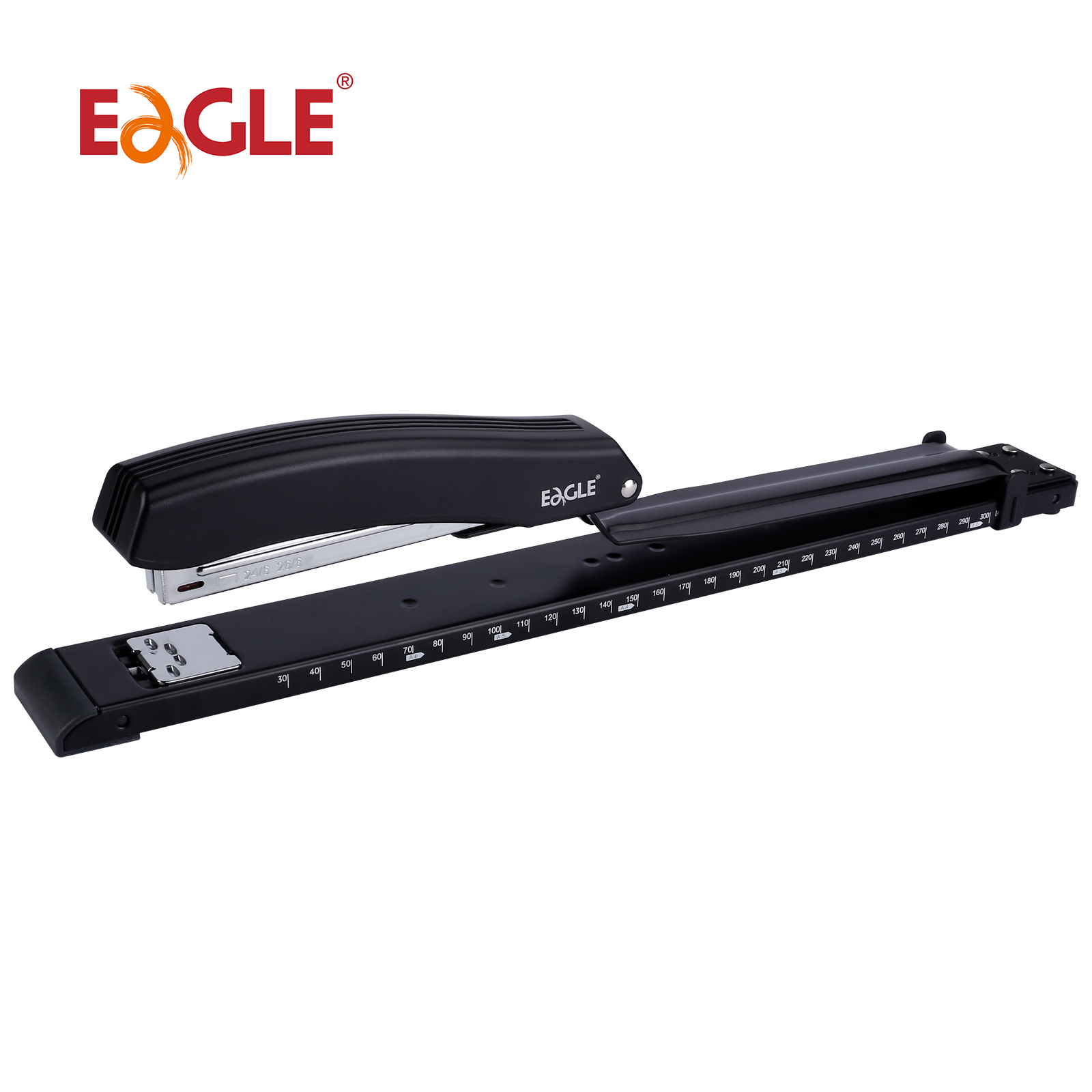 Stapler Heavy Duty - Zszywacz Eagle LONG-ARM z wbudowaną linijką