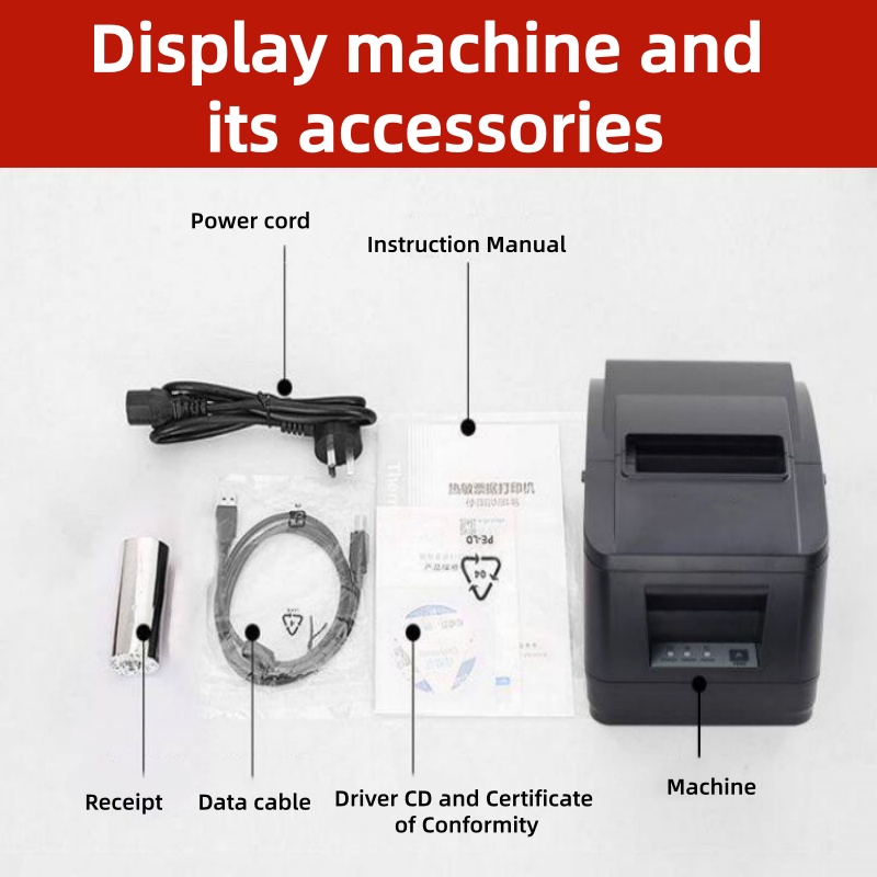 Drukarka termiczna POS 80mm z  – Receipt Printer recenzja i cena